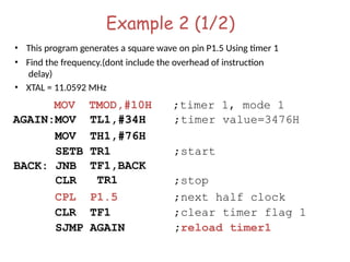 5th unit embedded system and iot design timer and controller | PPTX