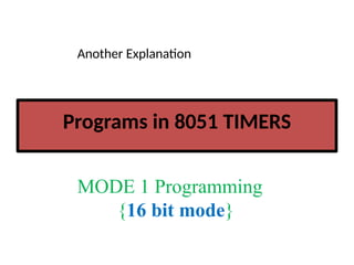 5th unit embedded system and iot design timer and controller | PPTX