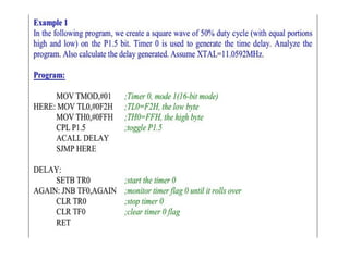 5th unit embedded system and iot design timer and controller | PPTX