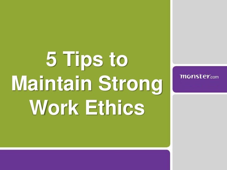 strong work ethic