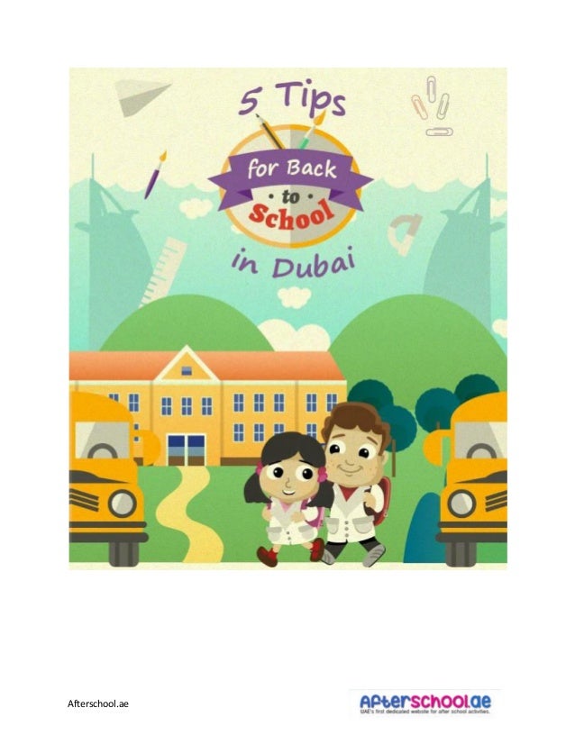 5 Tips for Back to School Dubai (Infographic)