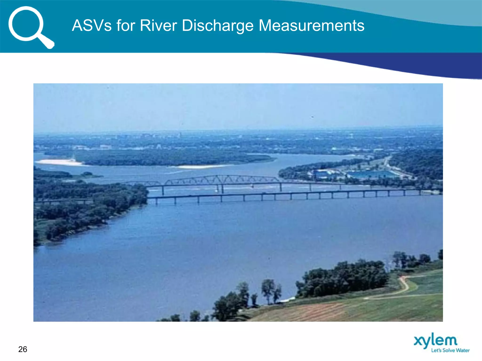 ASVs for River Discharge Measurements
26
 