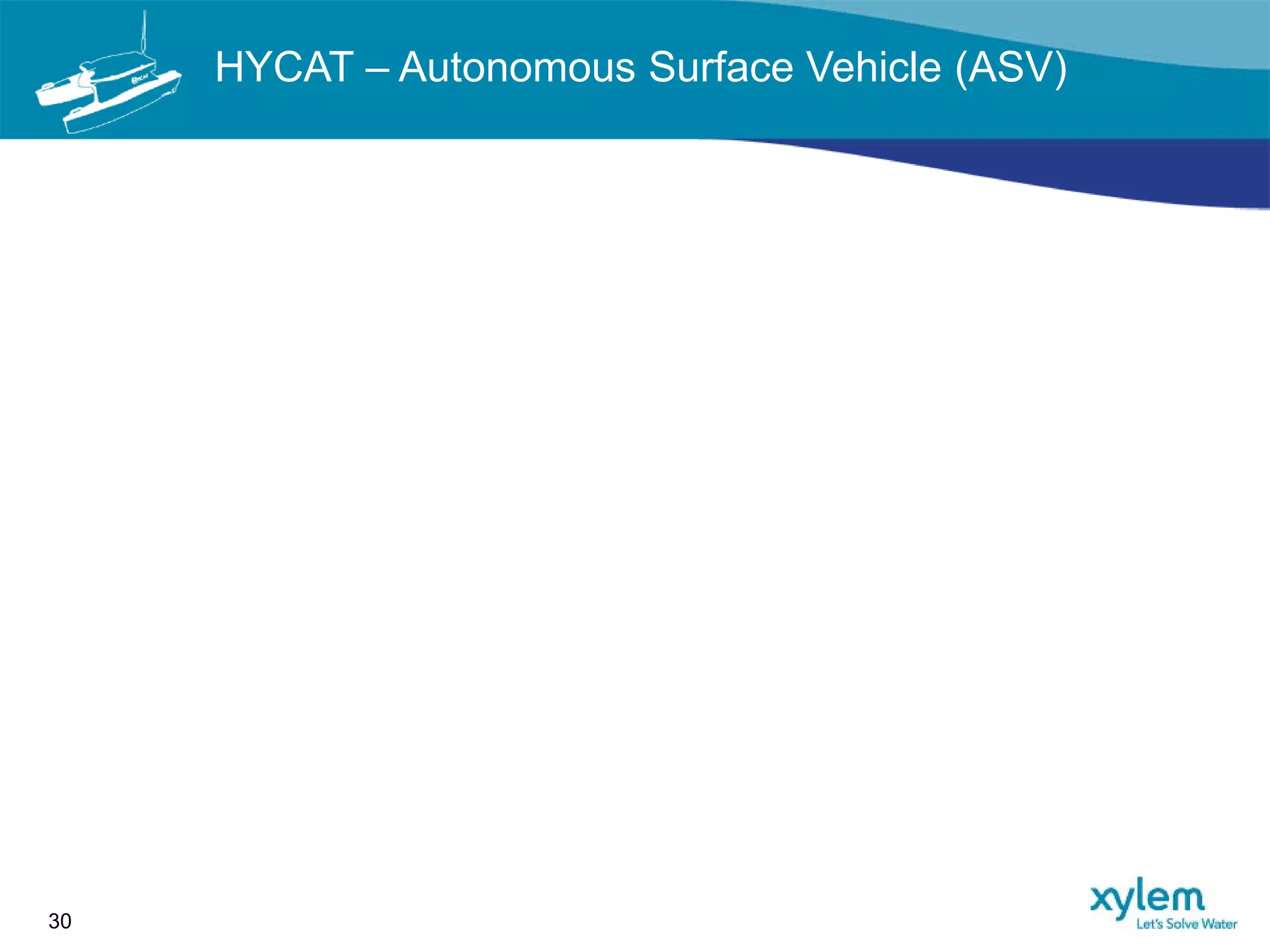 30
HYCAT – Autonomous Surface Vehicle (ASV)
 