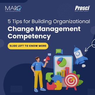 SLIDE LEFT TO KNOW MORE
Change Management
Competency
5 Tips for Building Organizational
 