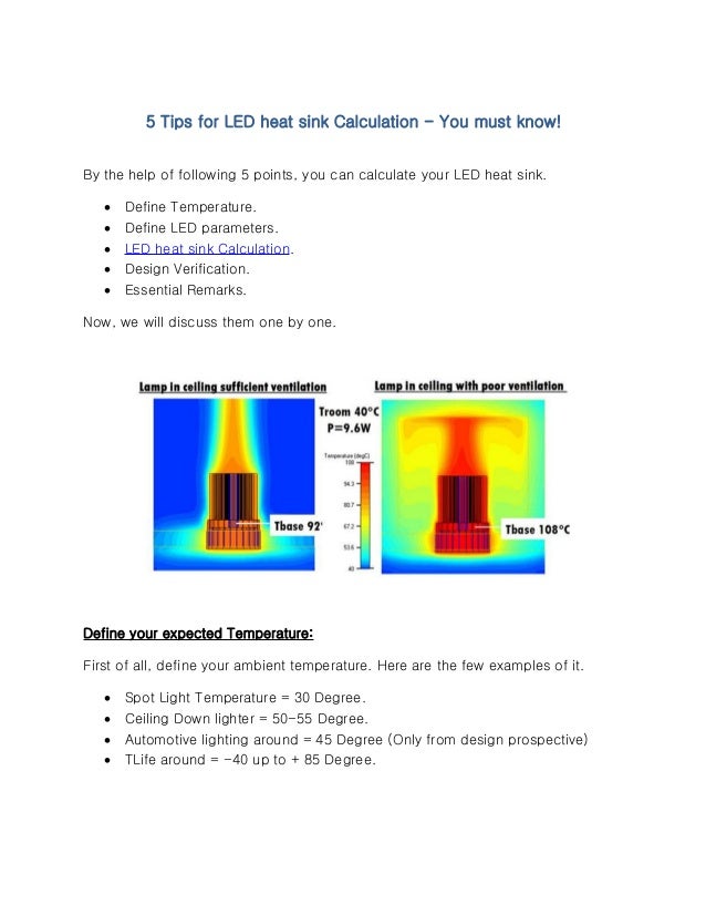 5 tips for_led_heat_sink_calculation
