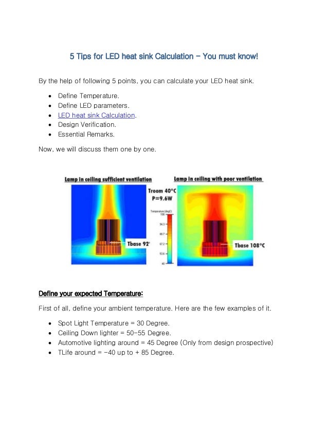 5 tips for_led_heat_sink_calculation