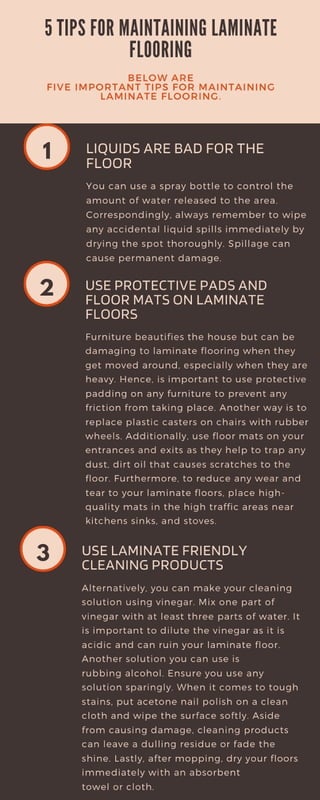 5 tips for maintaining laminate flooring