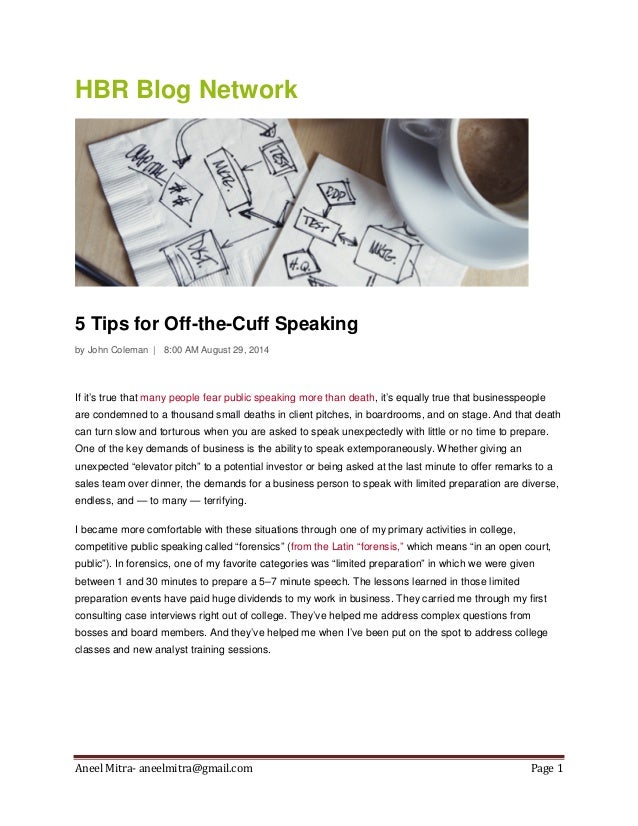 5 tips for off thecuff speaking If you want to get better at speaking