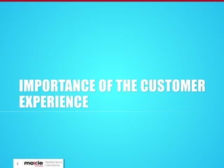 IMPORTANCE OF THE CUSTOMER
EXPERIENCE

4

PROPRIETARY &
CONFIDENTIAL

 