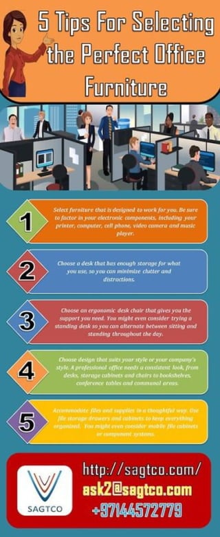5 tips for selecting the perfect office furniture