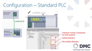 Configuration – Standard PLC
Interface module unassigned
for both projects
Safety Modules
Non-Safety Modules
 
