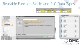 Reusable Function Blocks and PLC Data Types
 