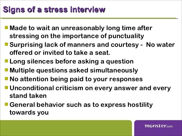 stress interview