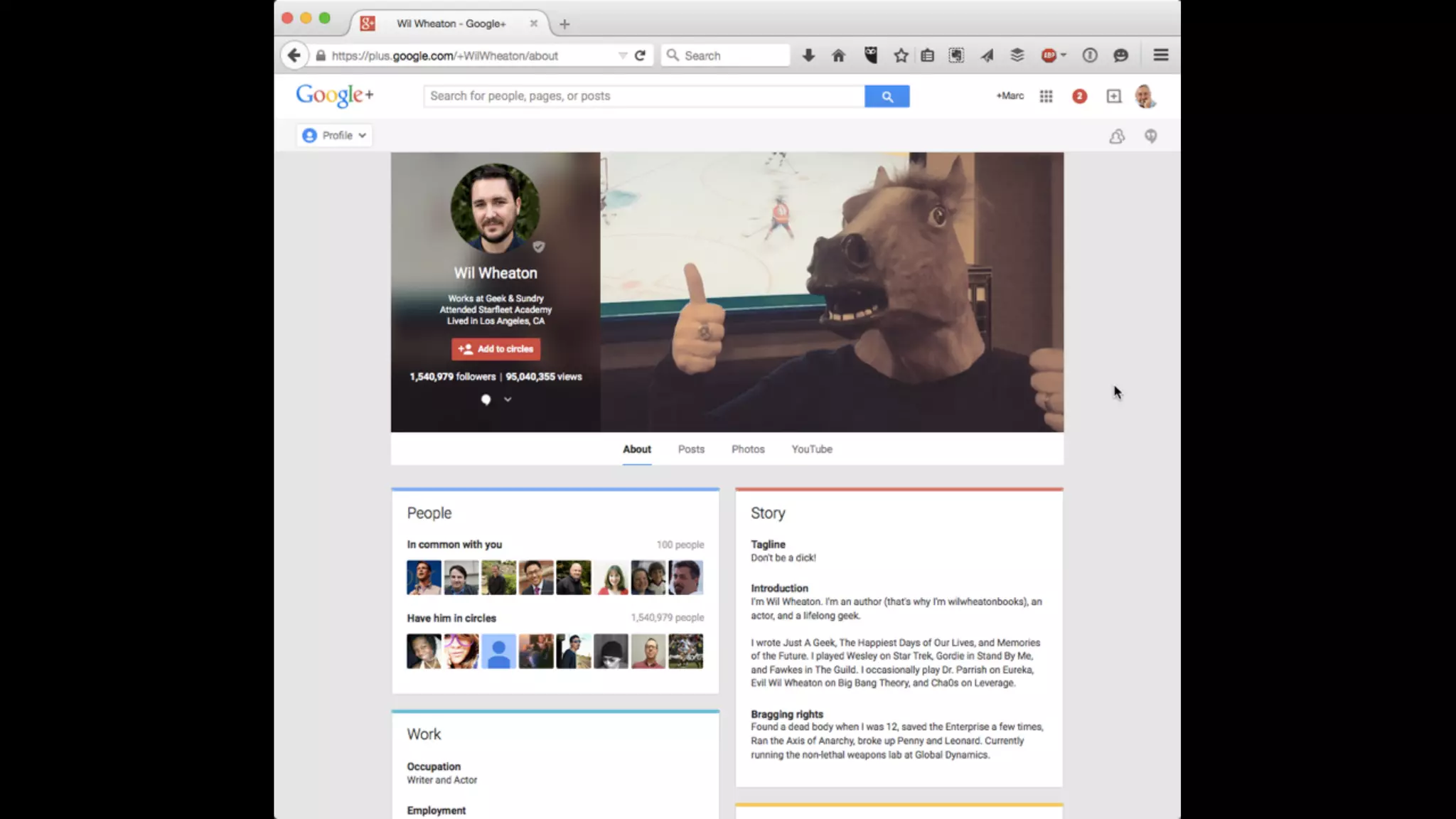 Researching – Open Platforms
Move on to the open platforms
⬥Neither Google+ or Twitter require you
to be connected to the person
–How do they describe their work?
–What are they posting about?
 