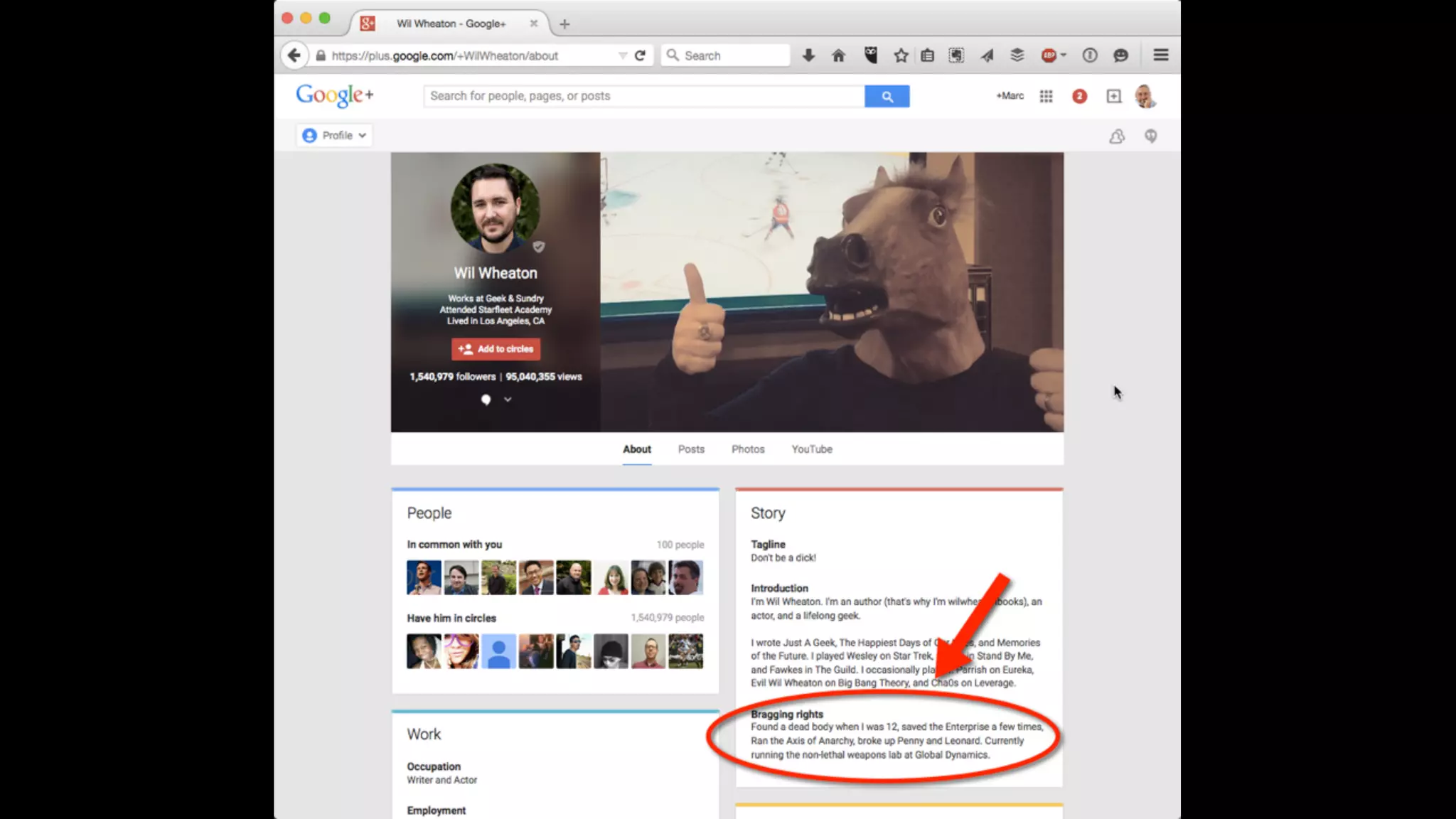 Researching – Open Platforms
Move on to the open platforms
⬥Neither Google+ or Twitter require you
to be connected to the person
–How do they describe their work?
–What are they posting about?
 