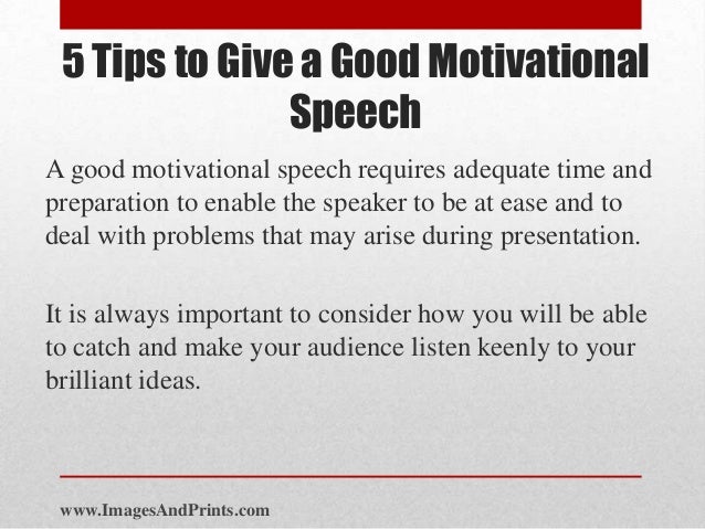 how to do something speech ideas