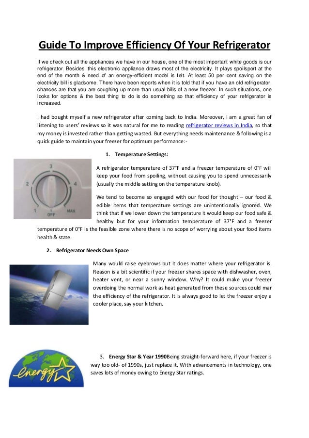 5 Tips To Improve Efficiency Of Refrigerator