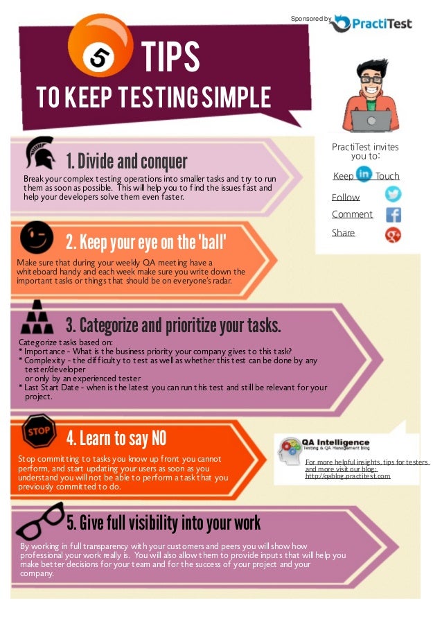 5 tips to keep testing simple