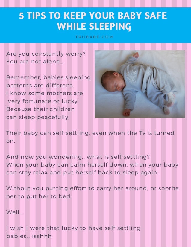 5 Tips to Keep your Baby Safe while Sleeping
