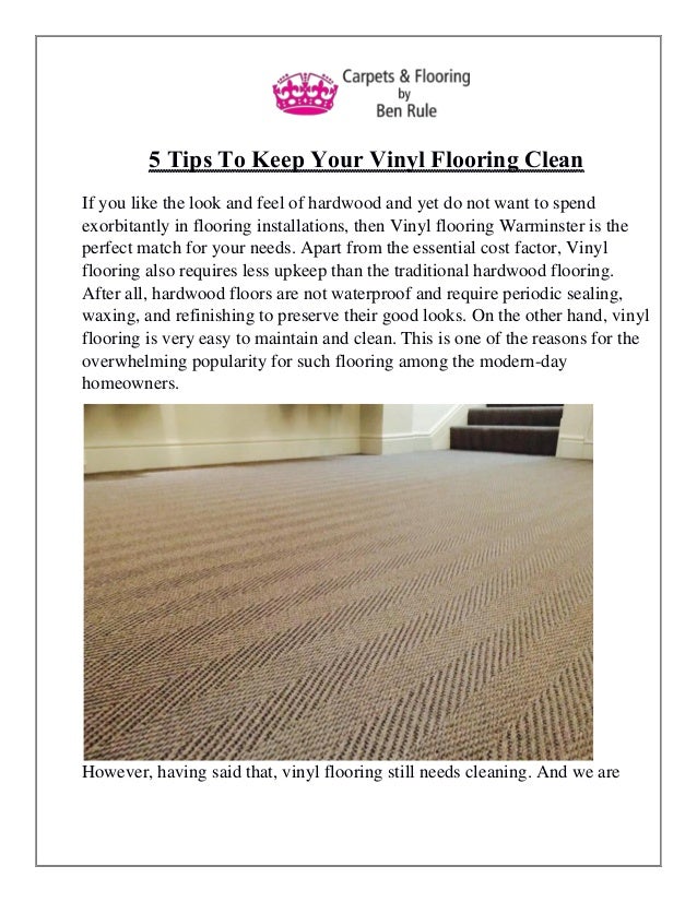 5 Tips To Keep Your Vinyl Flooring Clean Converted