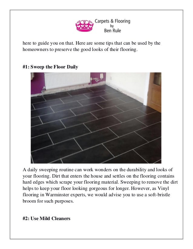 5 Tips To Keep Your Vinyl Flooring Clean Converted
