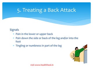5 tips to prevent back pain | PPTX