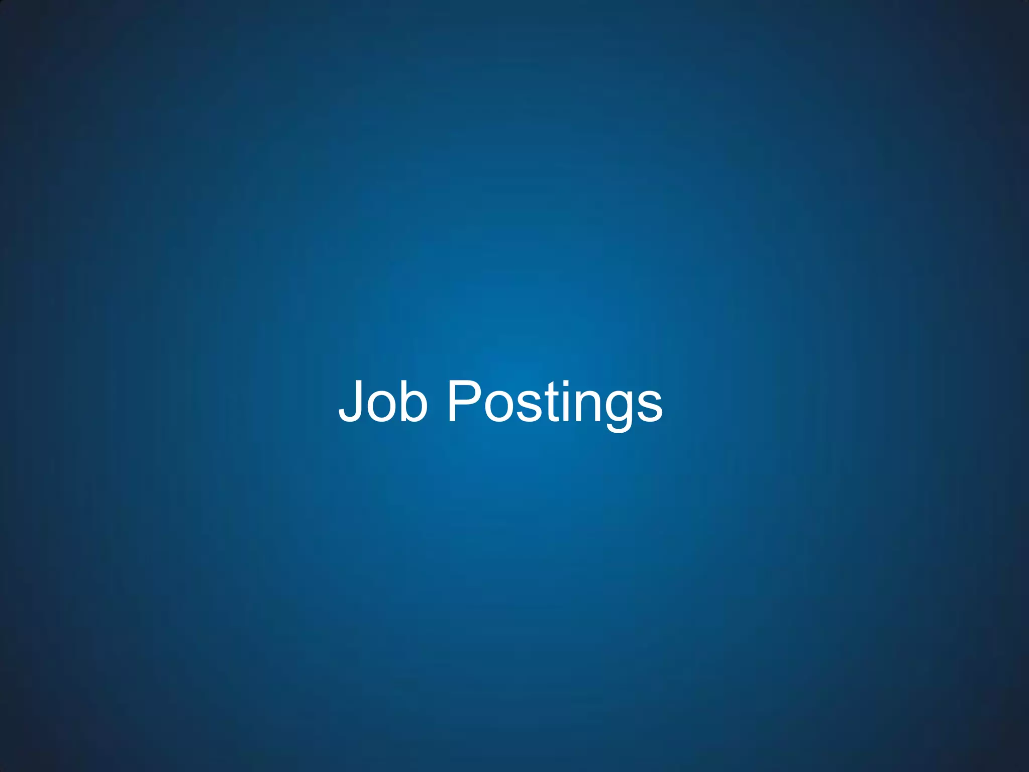 Job Postings  