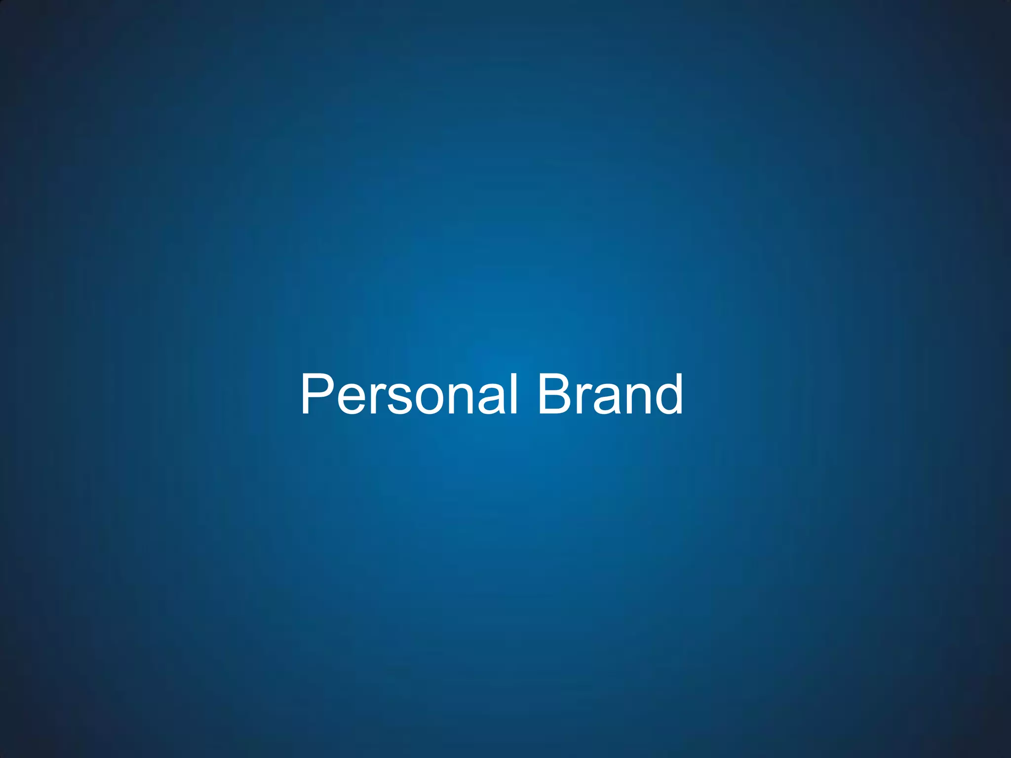Personal Brand  
