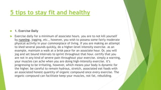 5 tips to stay fit and healthy | PDF