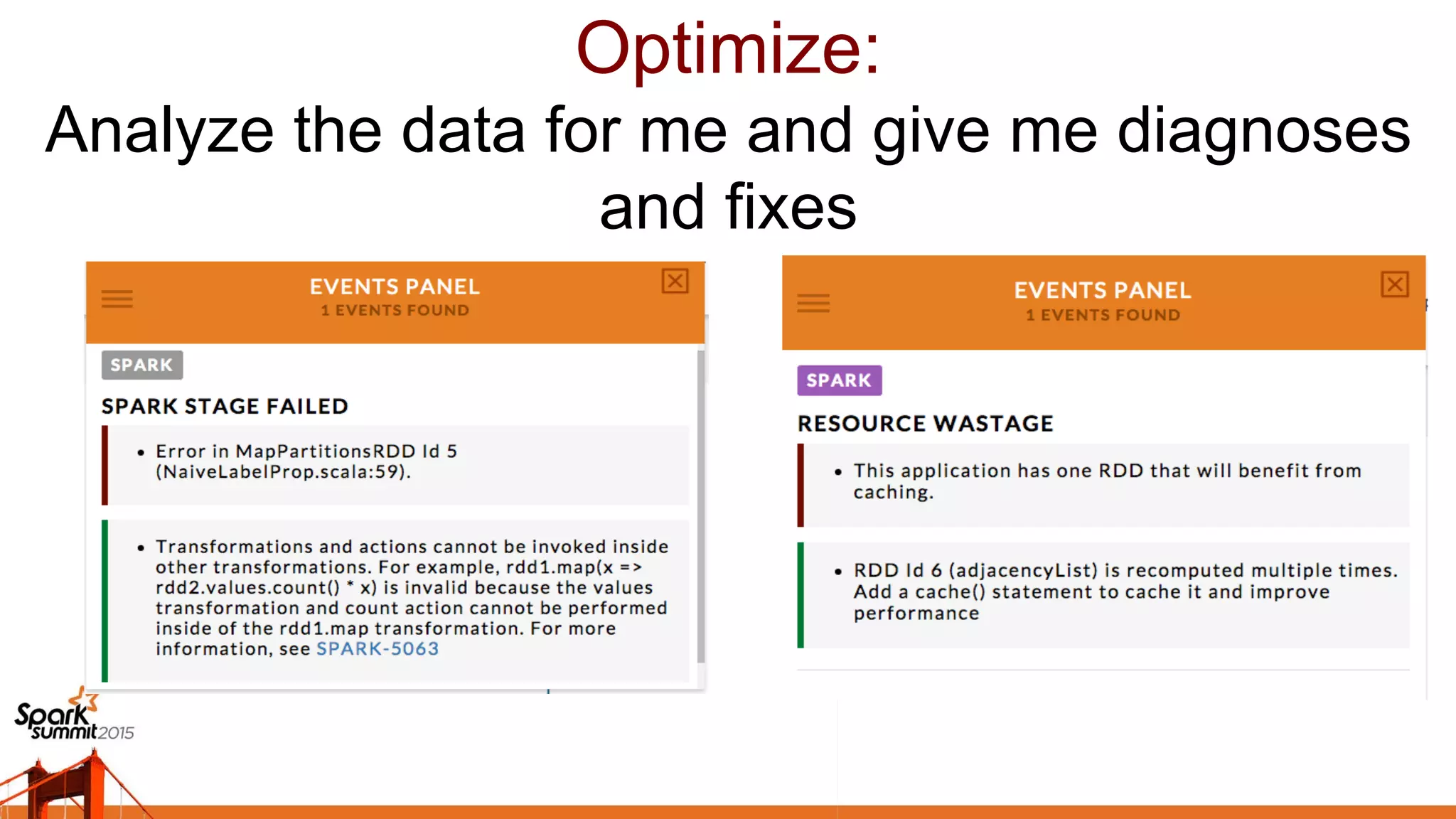 Optimize:
Analyze the data for me and give me diagnoses
and fixes	

 