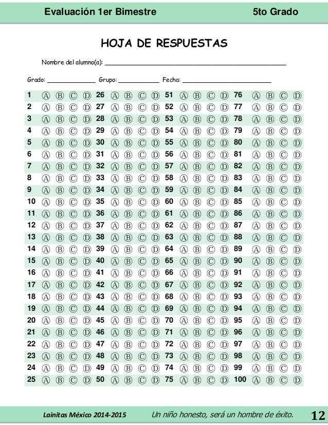 Examen De 5 Grado Con Respuestas | lainitas examen 2014 2015 Examen De 5 Grado Con Respuestas | lainitas examen 2014 2015