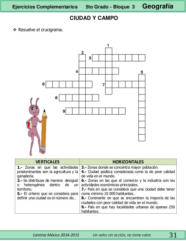 5to grado bloque 3 - ejercicios complementarios