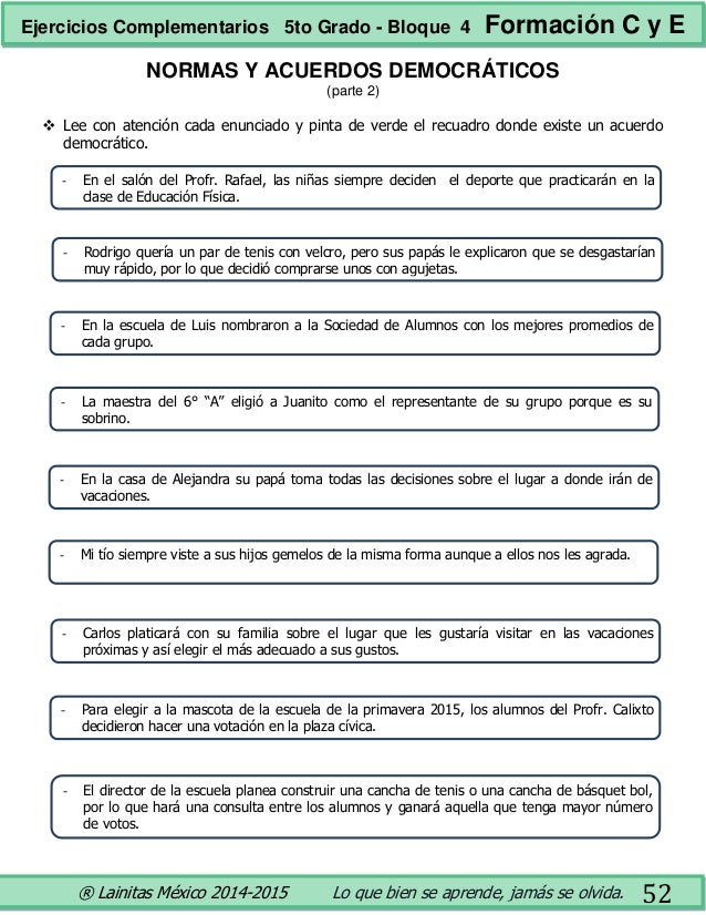 5to grado bloque 4 ejercicios complementarios