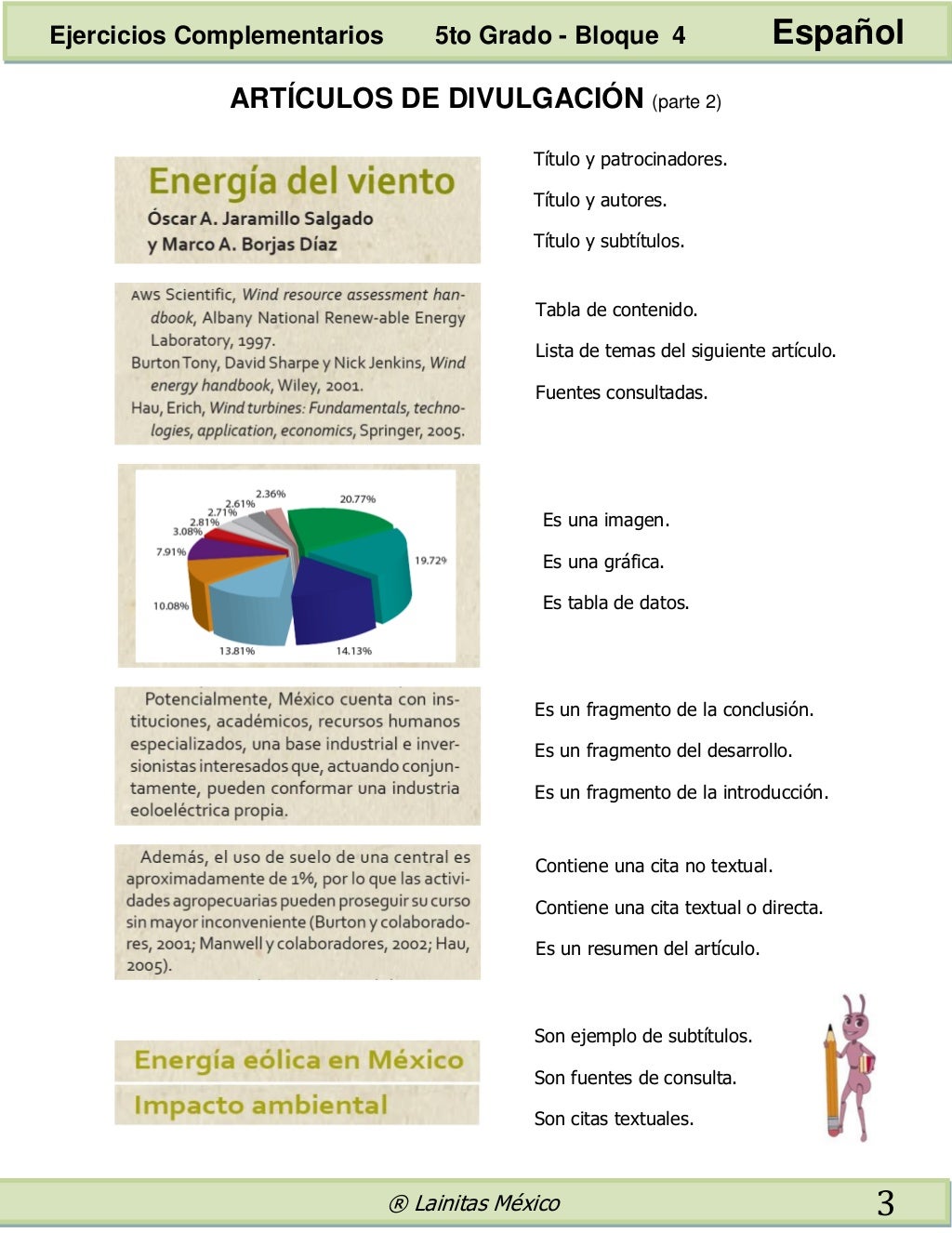5to grado bloque 4 ejercicios complementarios