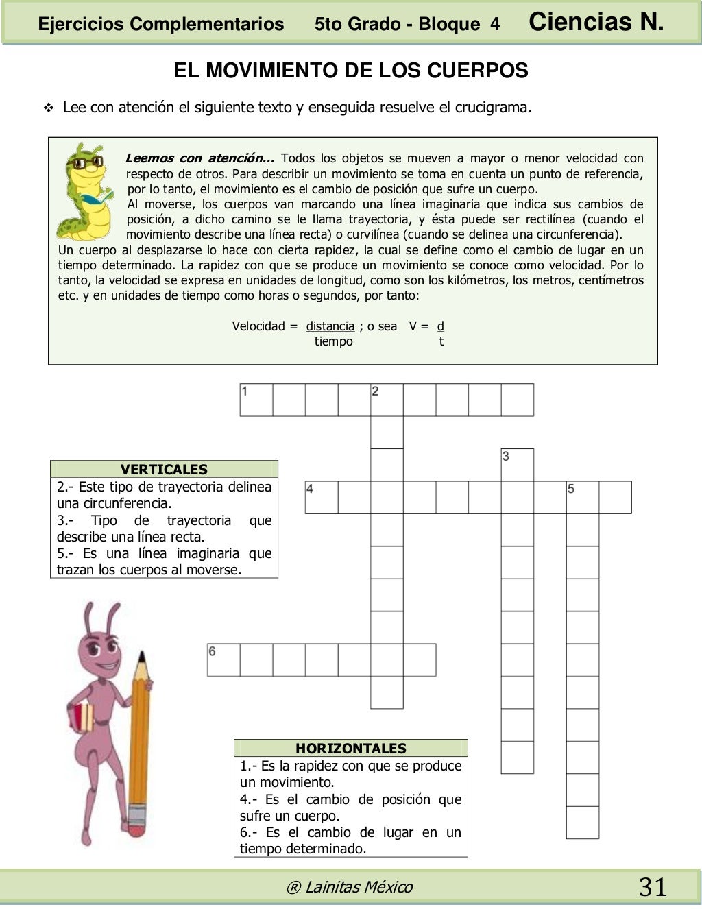 5to grado bloque 4 ejercicios complementarios