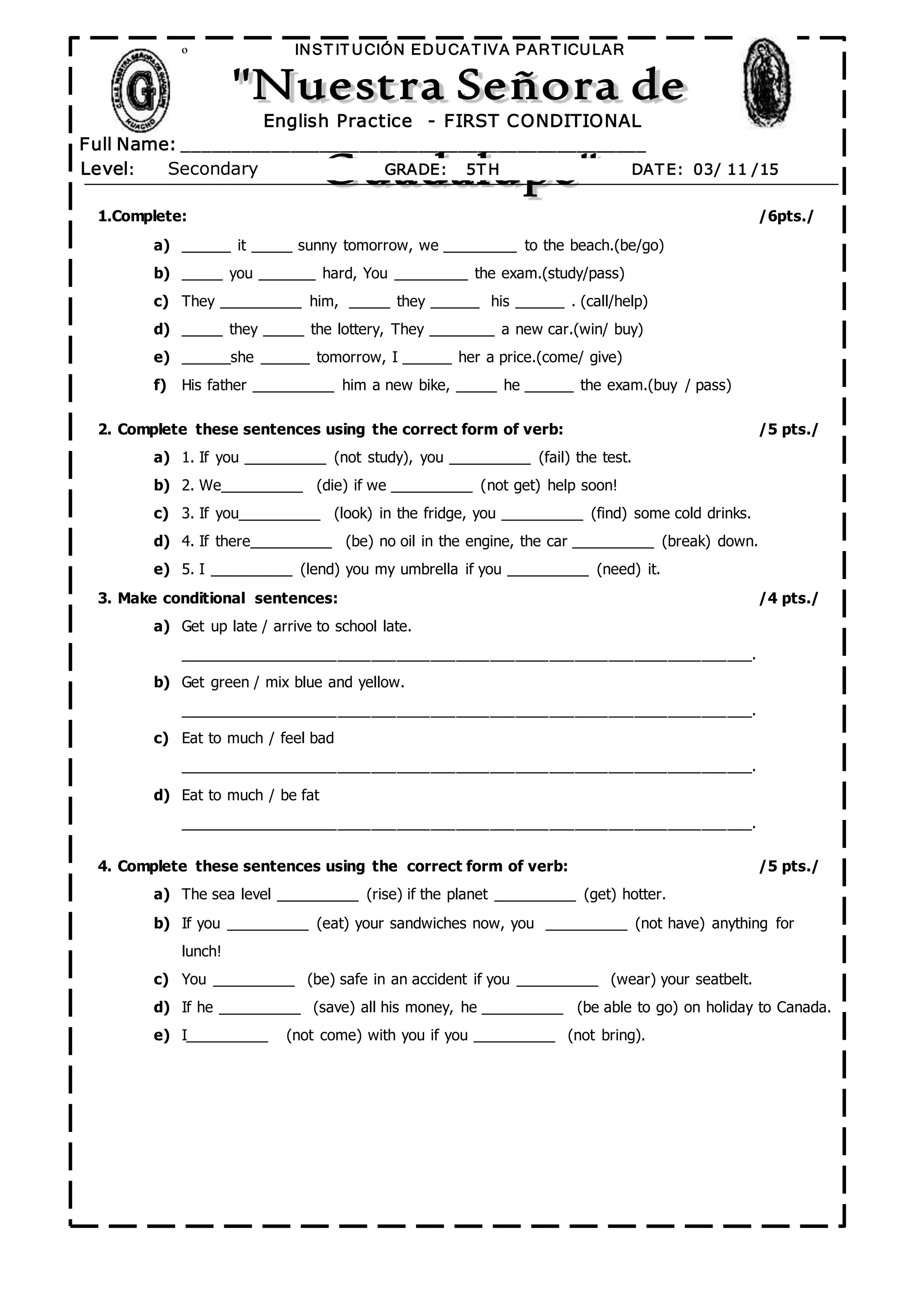 5 To Practica Cond PDF first-conditional-ppt