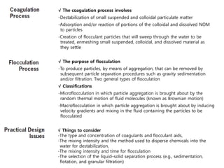 Macroflocculation Comprehensive Overview of Traditional Water and Wastewater Treatment ...