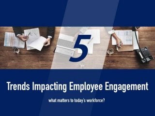 what matters to today’s workforce?
5
Trends Impacting Employee
Engagement
 