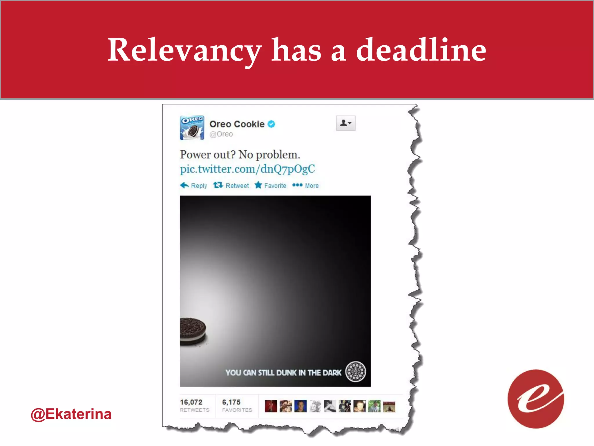 Relevancy has a deadline




@Ekaterina
 