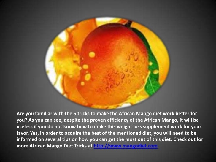 How The African Mango Diet Works