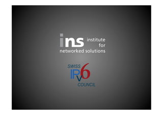 5. Troubleshooting IPv6 - Rolf Schärer