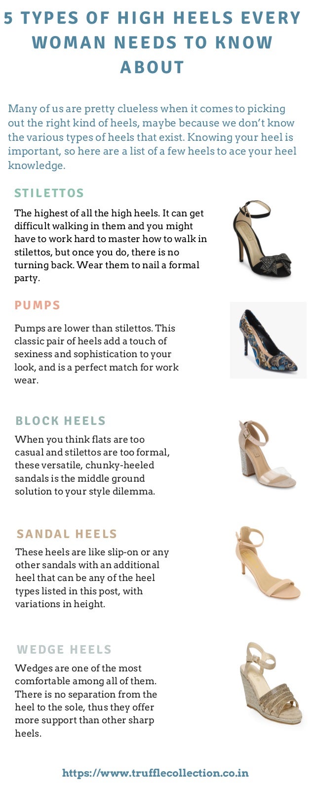 types of high heels