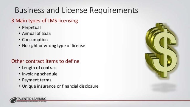 5 types of LMS Requirements