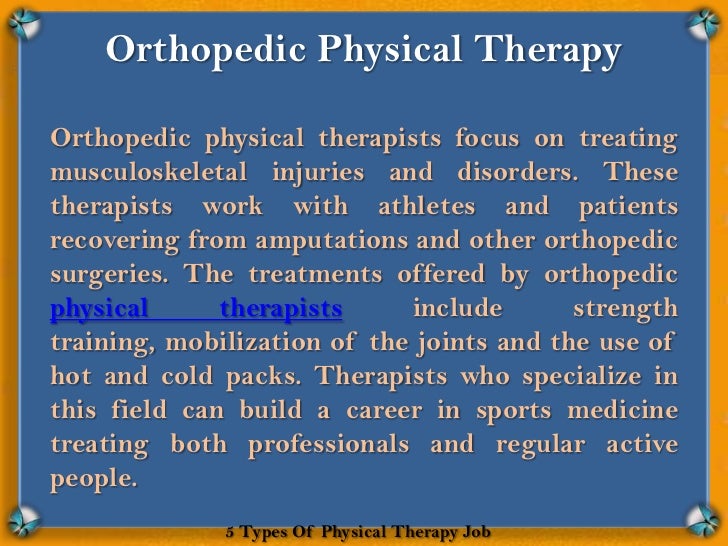 different types of therapy careers