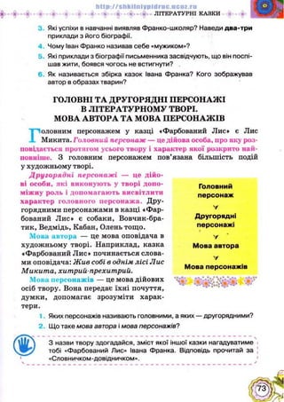 Українська література 5 клас