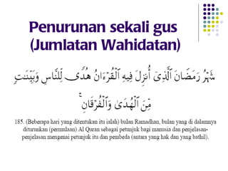 Penurunan sekali gus  (Jumlatan Wahidatan) 