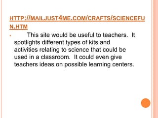 5 Useful Science Websites | PPTX