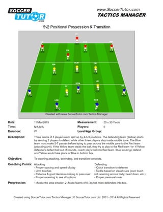 5v2 positional possession transition