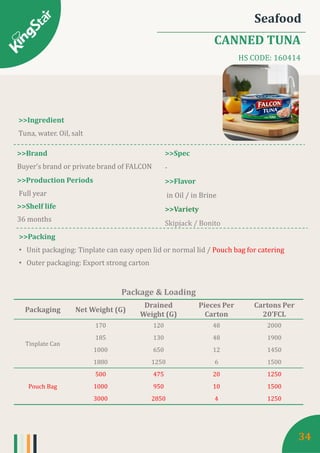 Product catalog from Kingstar Food 2024 | PDF