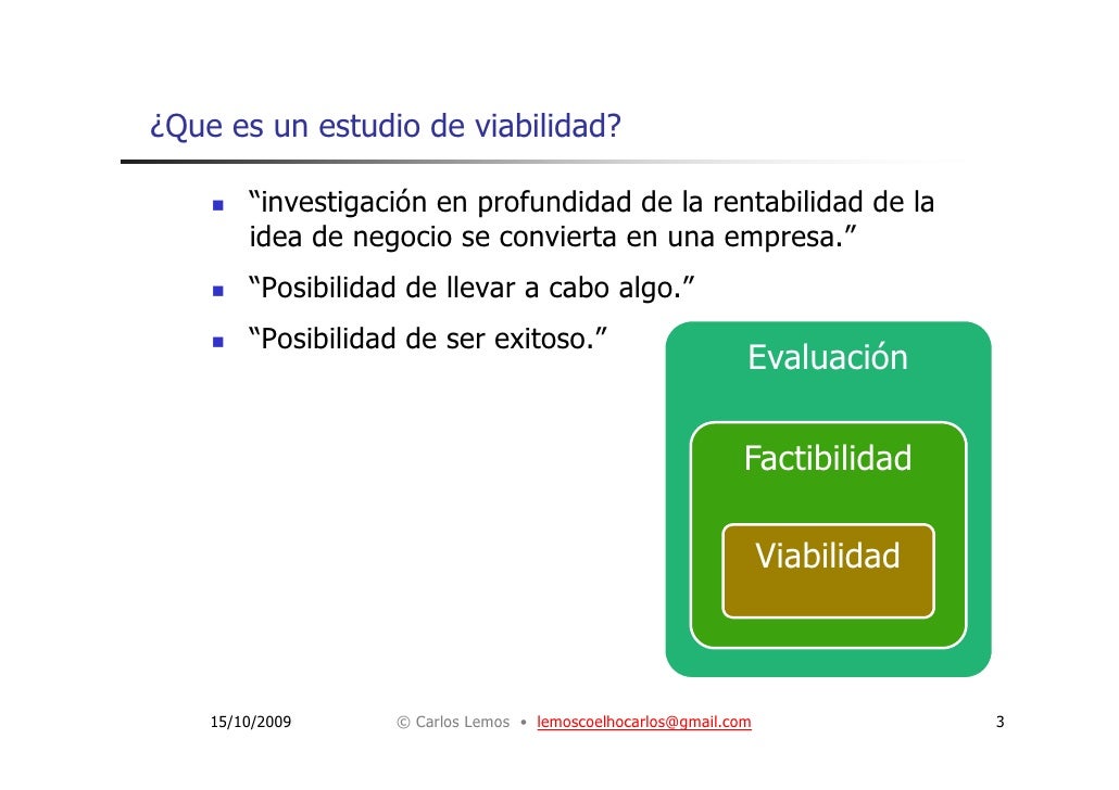 Viabilidad Y Factibilidad De Una Investigacion Ejemplo